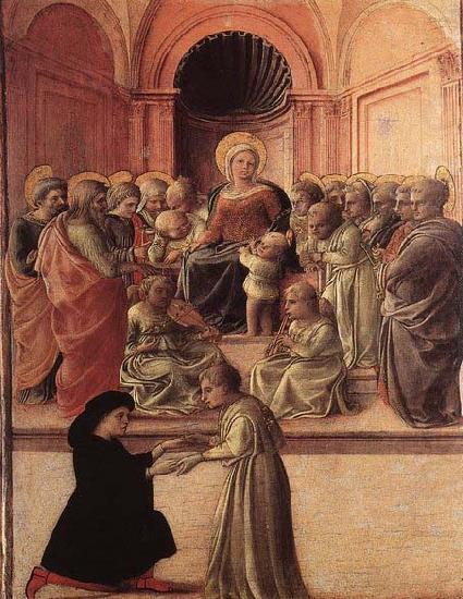 Madonna and Child with Saints and a Worshipper, Fra Filippo Lippi